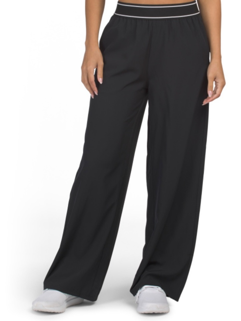 MONDETTA Black Pull On Active Fit Pants